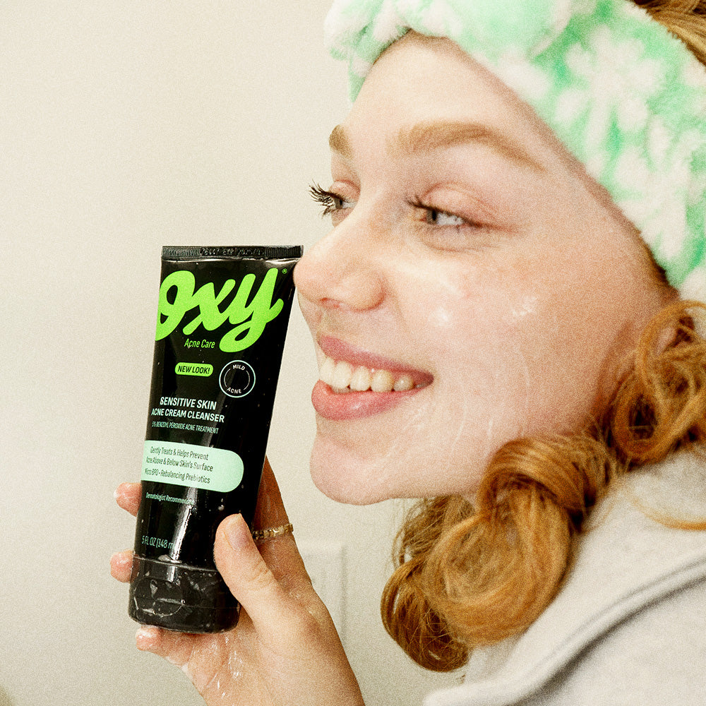 Embrace Your Face with Oxy® Sensitive Skin Acne Cream Cleanser