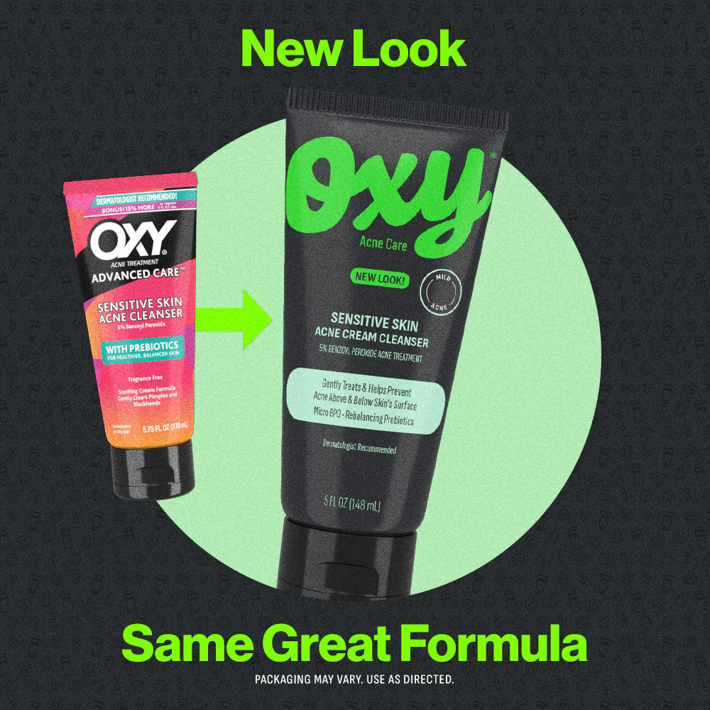 Embrace Your Face with Oxy® Sensitive Skin Acne Cream Cleanser